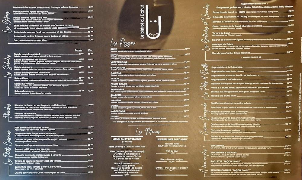 Le Bistrot du Dahut - Menu Image 1