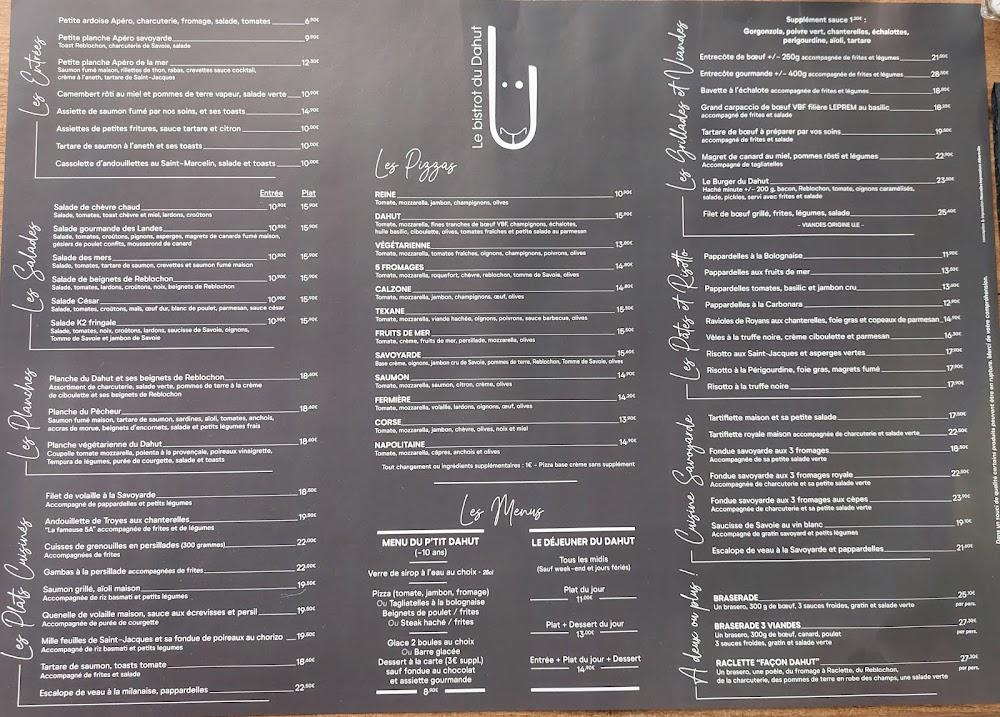 Le Bistrot du Dahut - Menu Image 3